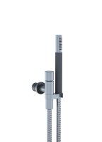 DUCHA CON SOPORTE CON TOMA DE AGUA y FLEXO METALICO VOLA